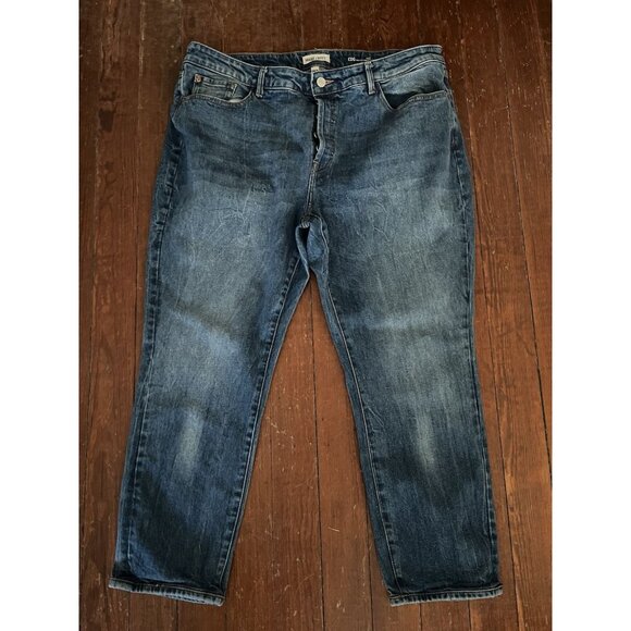 Warp+Weft Pants - Warp + Weft CDG Paris High Rise Straight Stretch Button Fly Riviera Plus 20 x 28